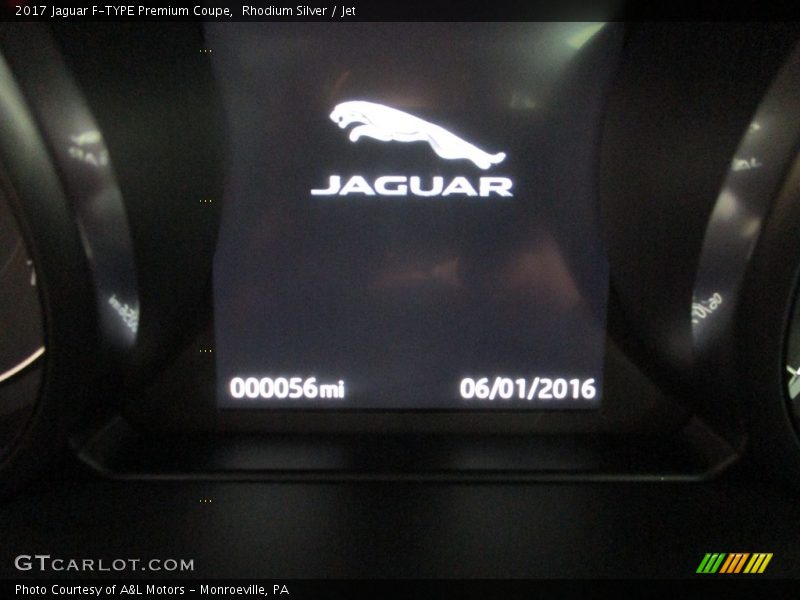 Rhodium Silver / Jet 2017 Jaguar F-TYPE Premium Coupe
