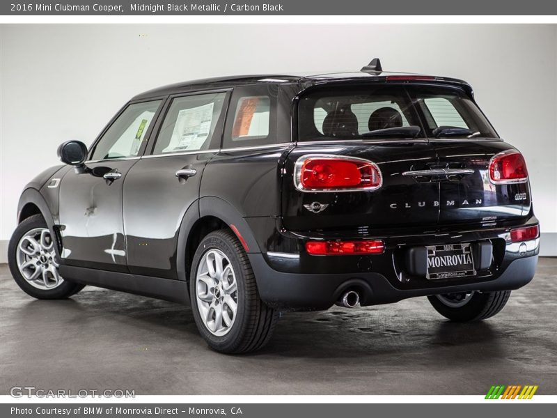 Midnight Black Metallic / Carbon Black 2016 Mini Clubman Cooper