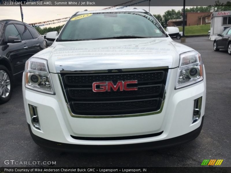 Summit White / Jet Black 2013 GMC Terrain SLE AWD