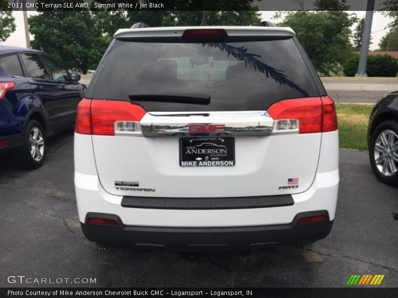 Summit White / Jet Black 2013 GMC Terrain SLE AWD