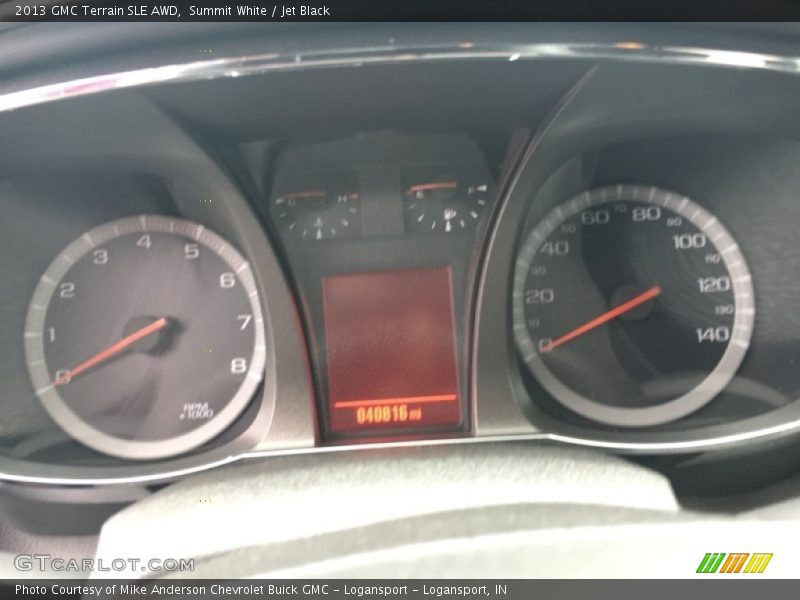Summit White / Jet Black 2013 GMC Terrain SLE AWD