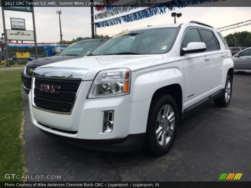 Summit White / Jet Black 2013 GMC Terrain SLE AWD