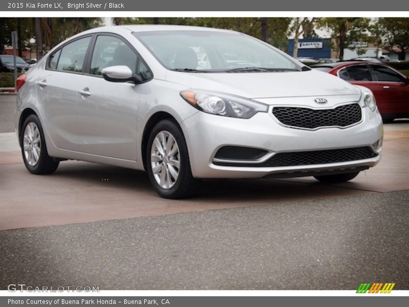 Bright Silver / Black 2015 Kia Forte LX