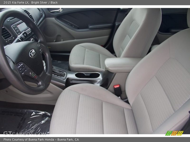 Bright Silver / Black 2015 Kia Forte LX