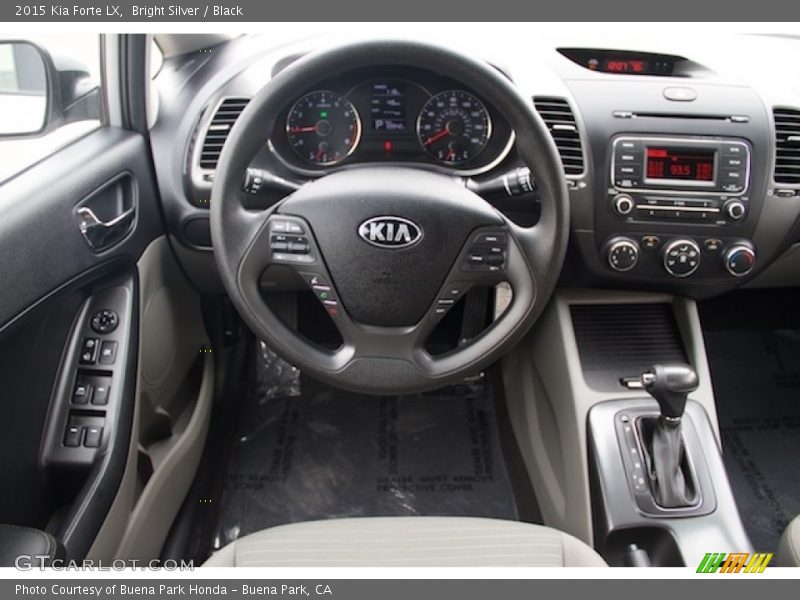 Bright Silver / Black 2015 Kia Forte LX