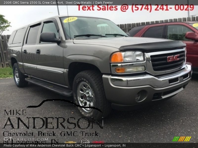 Steel Gray Metallic / Dark Pewter 2006 GMC Sierra 1500 SL Crew Cab 4x4
