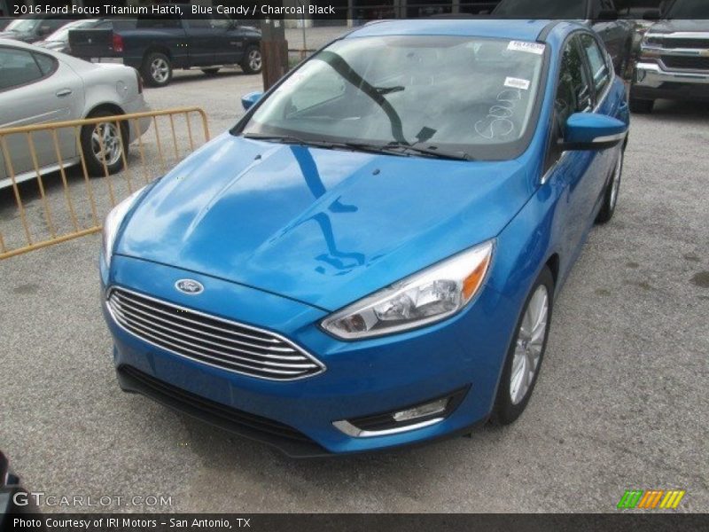Blue Candy / Charcoal Black 2016 Ford Focus Titanium Hatch