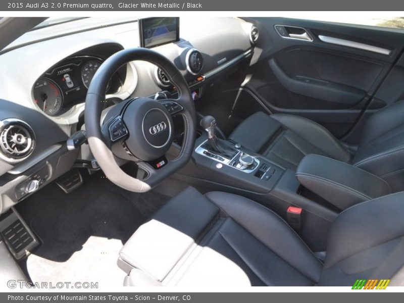 Glacier White Metallic / Black 2015 Audi A3 2.0 Premium quattro