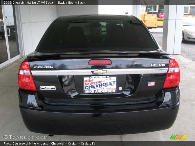 Black / Ebony Black 2006 Chevrolet Malibu LT V6 Sedan