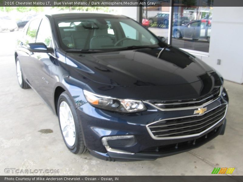 Blue Velvet Metallic / Dark Atmosphere/Medium Ash Gray 2016 Chevrolet Malibu LT