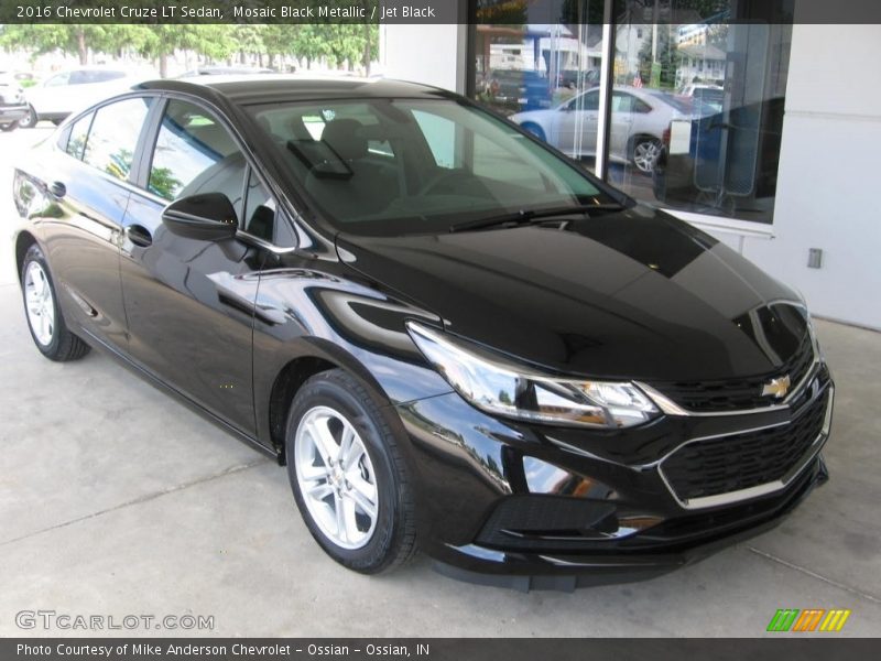 Mosaic Black Metallic / Jet Black 2016 Chevrolet Cruze LT Sedan