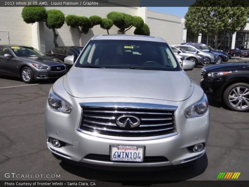 Liquid Platinum / Graphite 2013 Infiniti JX 35 AWD