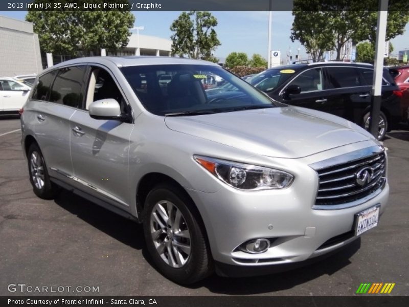 Liquid Platinum / Graphite 2013 Infiniti JX 35 AWD