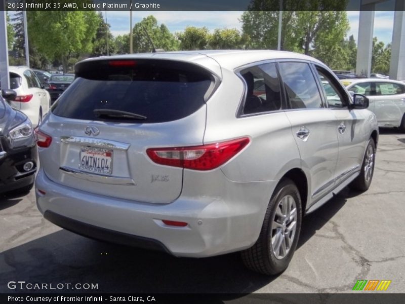Liquid Platinum / Graphite 2013 Infiniti JX 35 AWD