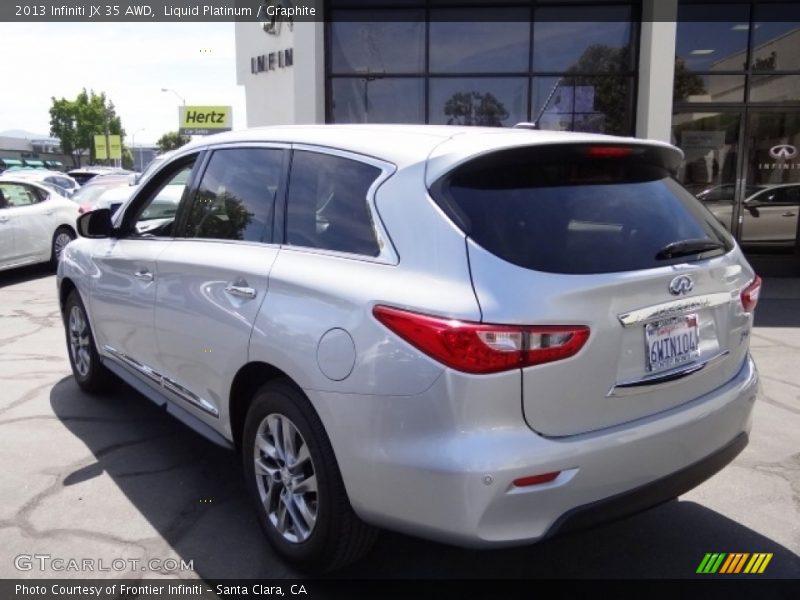 Liquid Platinum / Graphite 2013 Infiniti JX 35 AWD