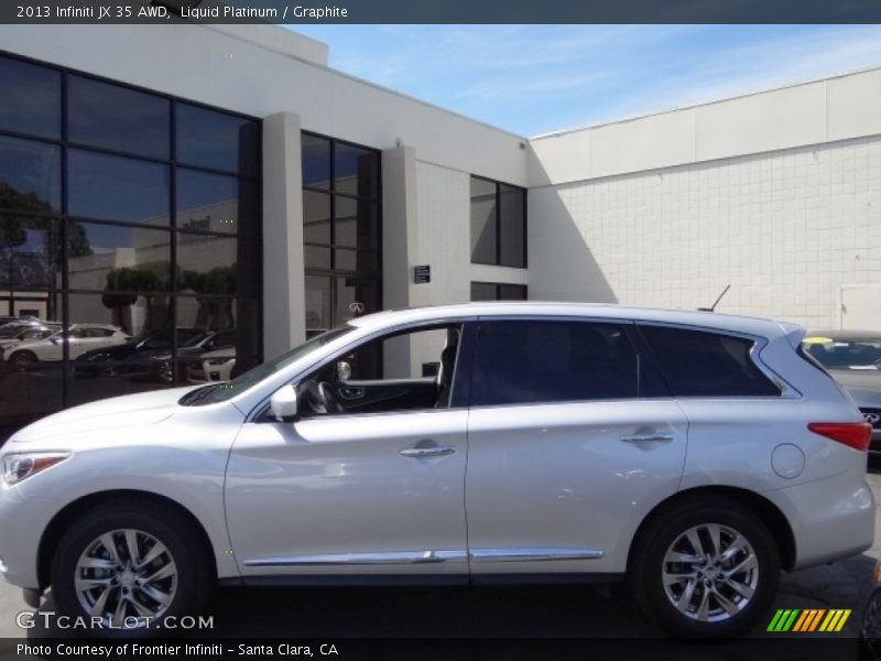 Liquid Platinum / Graphite 2013 Infiniti JX 35 AWD