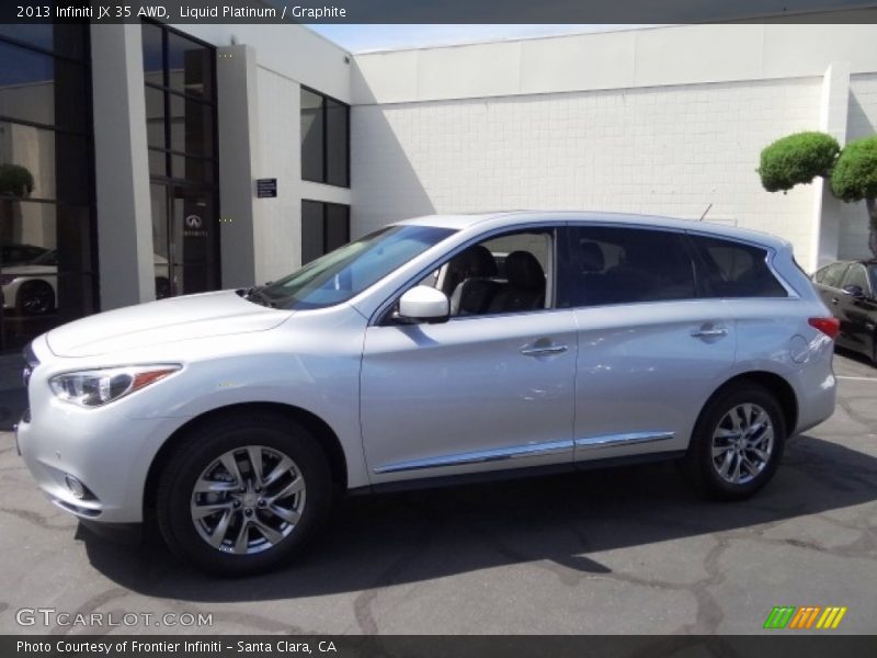 Liquid Platinum / Graphite 2013 Infiniti JX 35 AWD