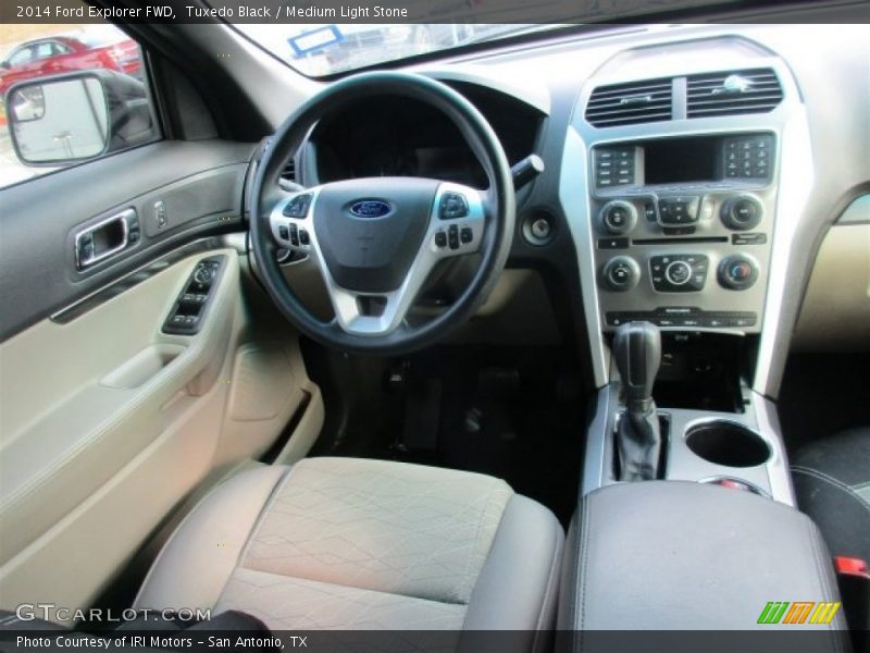 Tuxedo Black / Medium Light Stone 2014 Ford Explorer FWD