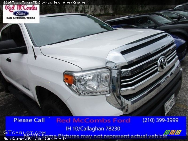 Super White / Graphite 2016 Toyota Tundra TSS CrewMax