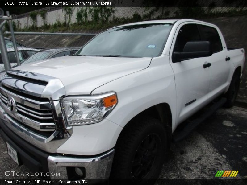 Super White / Graphite 2016 Toyota Tundra TSS CrewMax