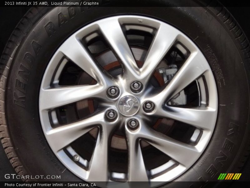 Liquid Platinum / Graphite 2013 Infiniti JX 35 AWD