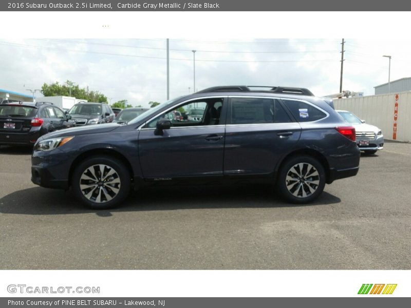 Carbide Gray Metallic / Slate Black 2016 Subaru Outback 2.5i Limited