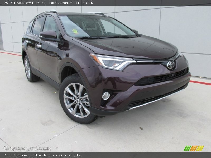 Black Currant Metallic / Black 2016 Toyota RAV4 Limited