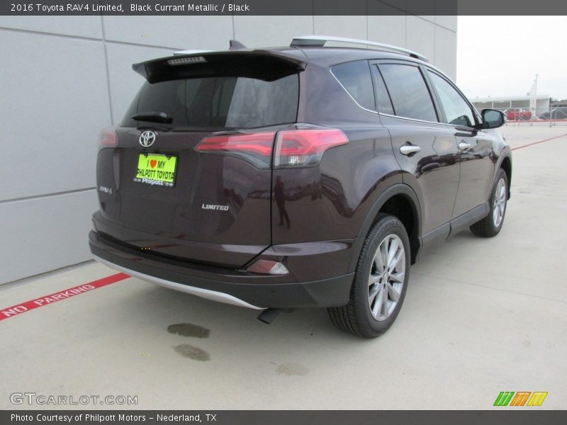 Black Currant Metallic / Black 2016 Toyota RAV4 Limited