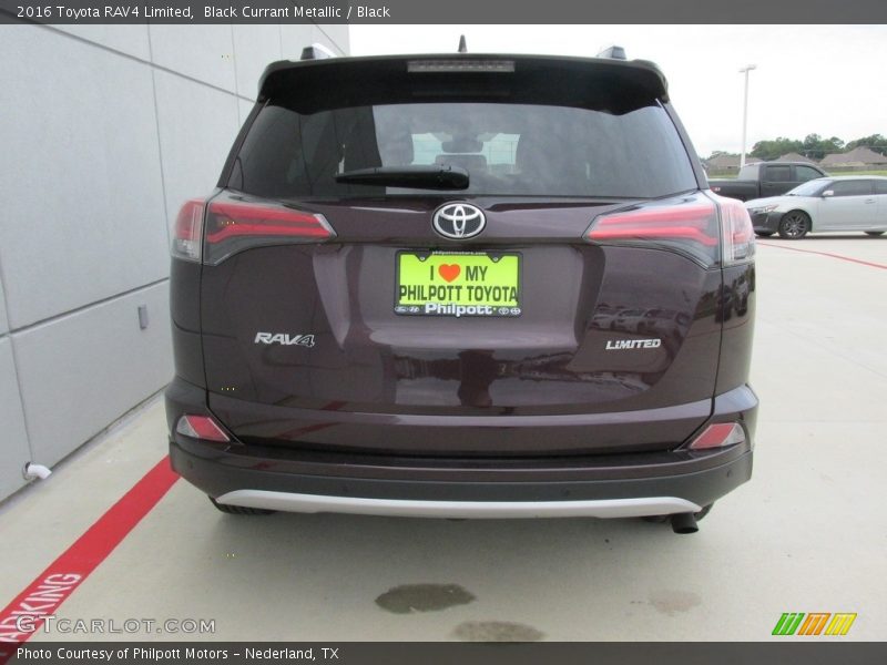 Black Currant Metallic / Black 2016 Toyota RAV4 Limited