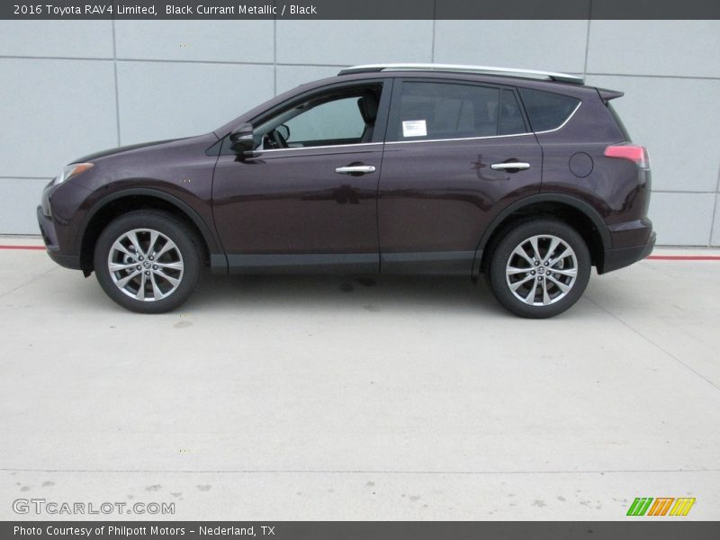Black Currant Metallic / Black 2016 Toyota RAV4 Limited