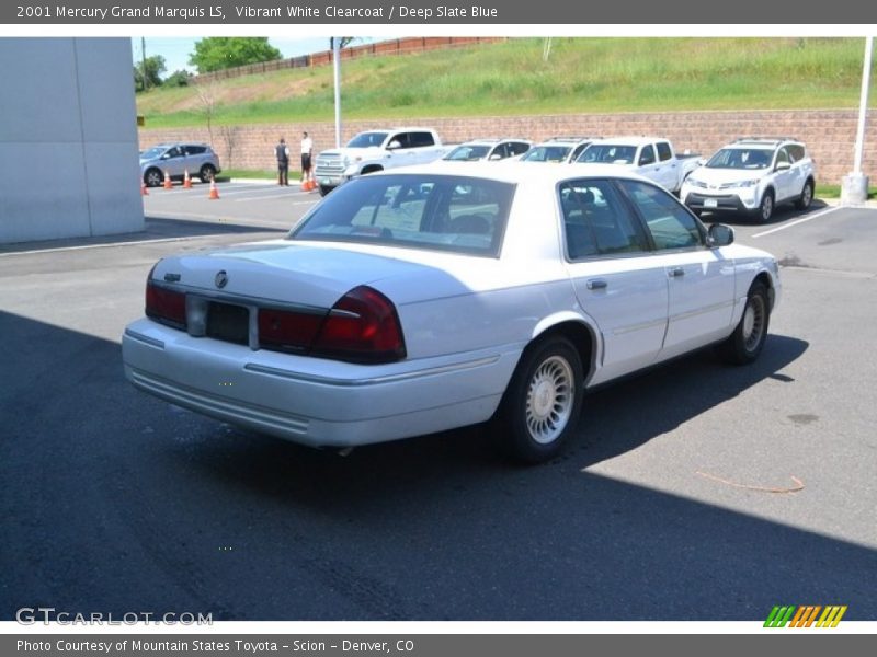 Vibrant White Clearcoat / Deep Slate Blue 2001 Mercury Grand Marquis LS
