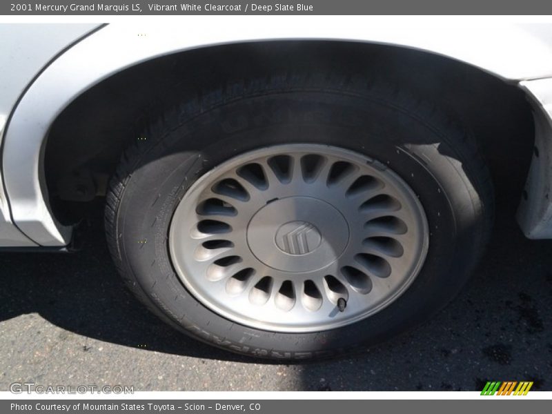 Vibrant White Clearcoat / Deep Slate Blue 2001 Mercury Grand Marquis LS