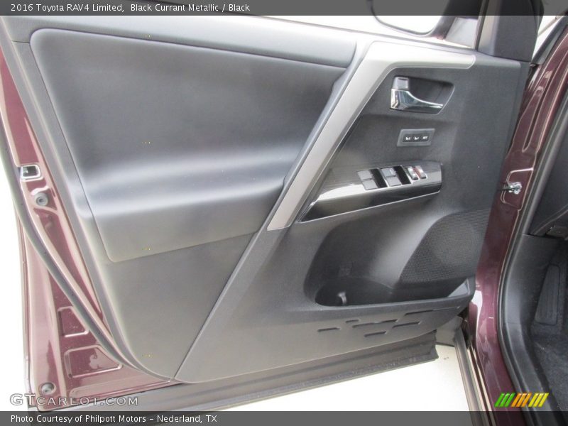 Black Currant Metallic / Black 2016 Toyota RAV4 Limited