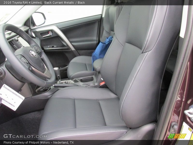 Black Currant Metallic / Black 2016 Toyota RAV4 Limited