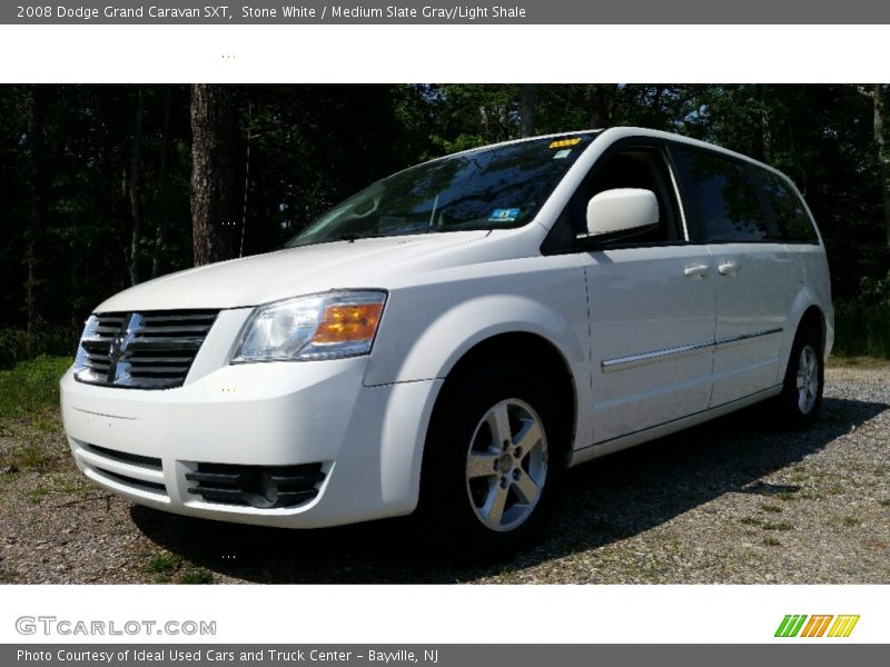 Stone White / Medium Slate Gray/Light Shale 2008 Dodge Grand Caravan SXT