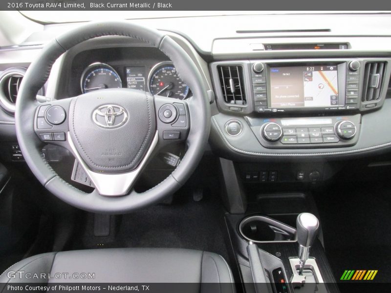 Black Currant Metallic / Black 2016 Toyota RAV4 Limited