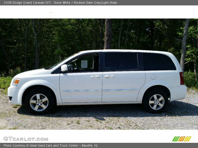 Stone White / Medium Slate Gray/Light Shale 2008 Dodge Grand Caravan SXT