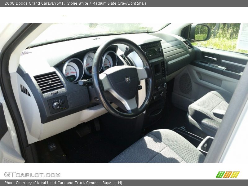 Stone White / Medium Slate Gray/Light Shale 2008 Dodge Grand Caravan SXT