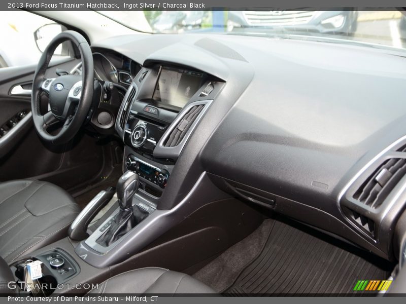 Ingot Silver / Charcoal Black 2013 Ford Focus Titanium Hatchback