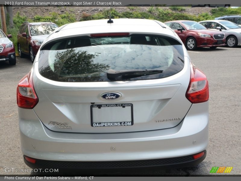 Ingot Silver / Charcoal Black 2013 Ford Focus Titanium Hatchback