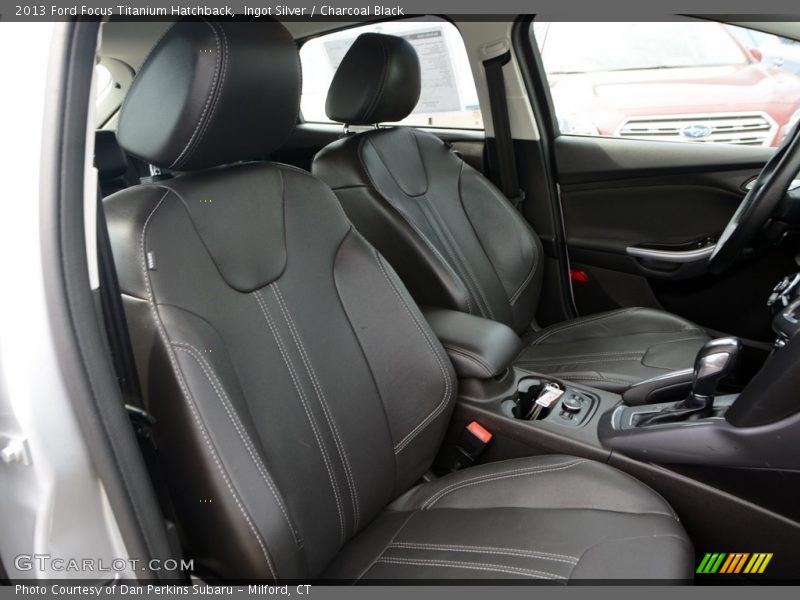 Ingot Silver / Charcoal Black 2013 Ford Focus Titanium Hatchback