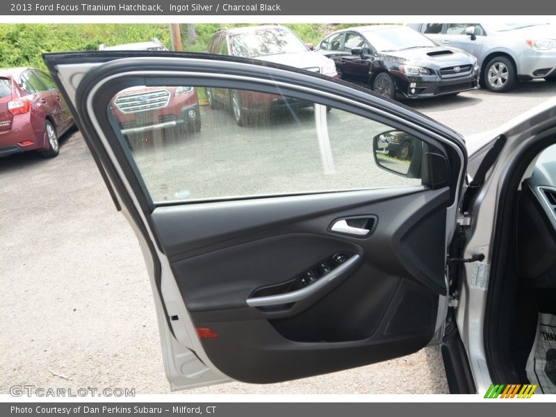 Ingot Silver / Charcoal Black 2013 Ford Focus Titanium Hatchback