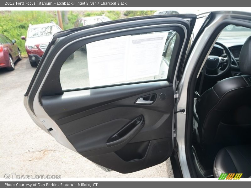 Ingot Silver / Charcoal Black 2013 Ford Focus Titanium Hatchback
