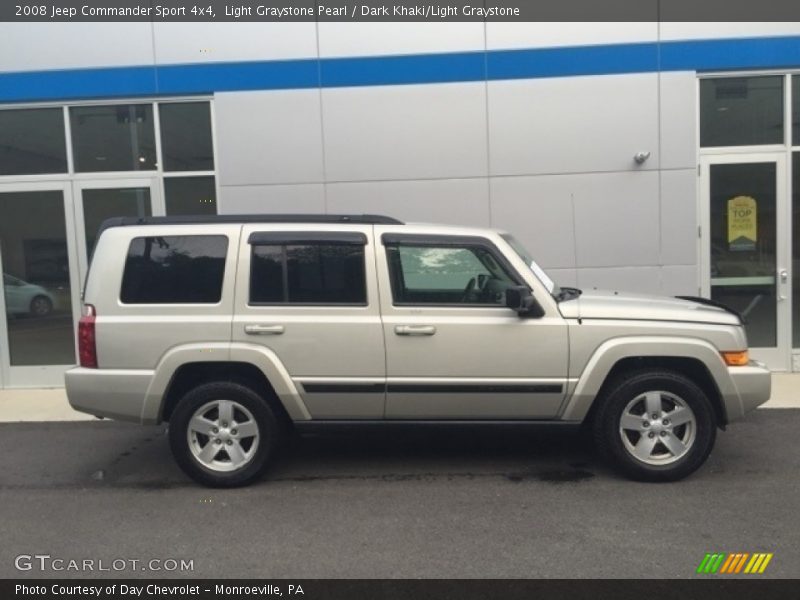 Light Graystone Pearl / Dark Khaki/Light Graystone 2008 Jeep Commander Sport 4x4