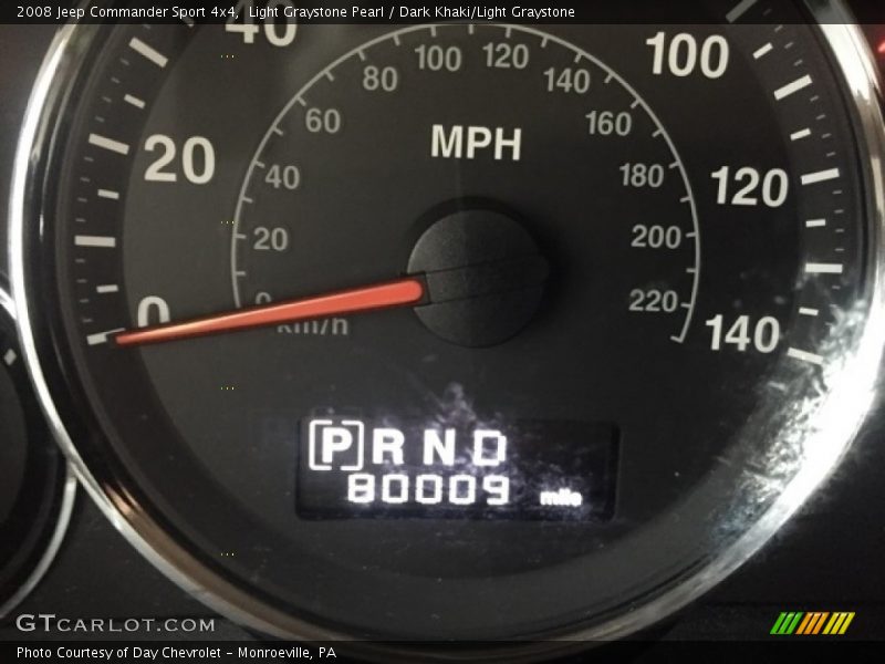 Light Graystone Pearl / Dark Khaki/Light Graystone 2008 Jeep Commander Sport 4x4