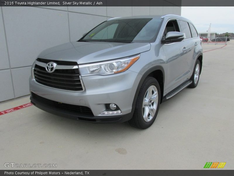 Silver Sky Metallic / Ash 2016 Toyota Highlander Limited