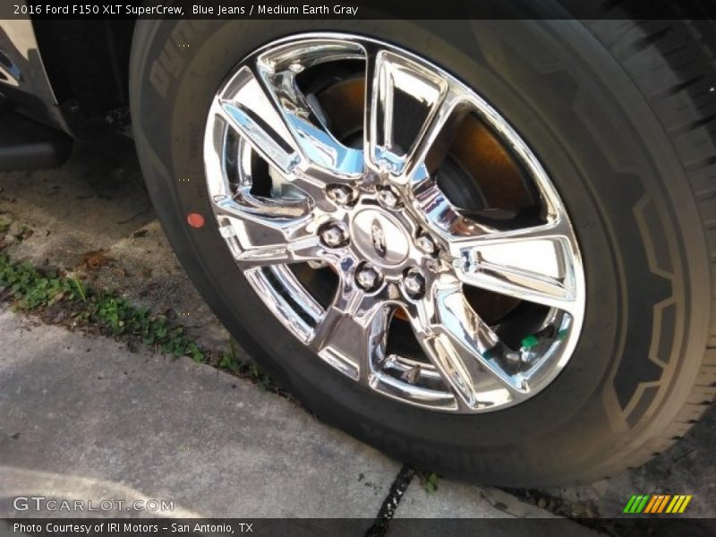 Blue Jeans / Medium Earth Gray 2016 Ford F150 XLT SuperCrew
