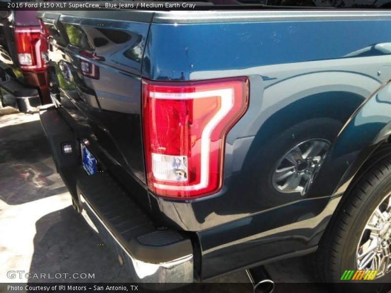 Blue Jeans / Medium Earth Gray 2016 Ford F150 XLT SuperCrew