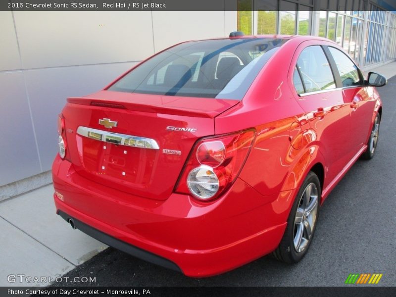 Red Hot / RS Jet Black 2016 Chevrolet Sonic RS Sedan