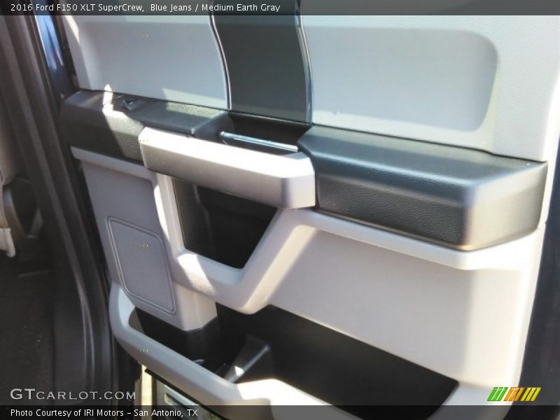 Blue Jeans / Medium Earth Gray 2016 Ford F150 XLT SuperCrew